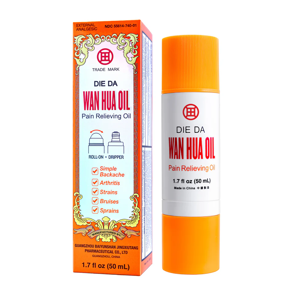 Die Da Wan Hua Oil – External Analgesic (50 mL / 1.71 fl oz)