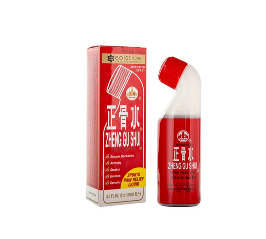 Zheng Gu Shui Ultra Strength External Analgesic Brush – 88ml bottle of herbal Chinese medicine for joint and muscle pain relief.
